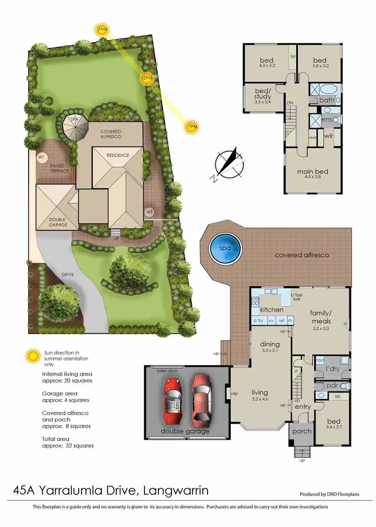 Floorplan of Homely house listing, 45a Yarralumla Drive, Langwarrin VIC 3910