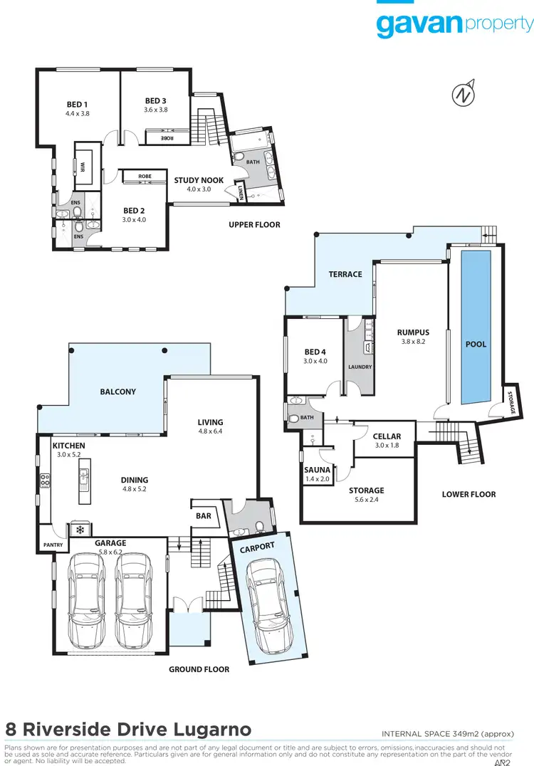 Floorplan of Homely house listing, 8 Riverside Drive, Lugarno NSW 2210