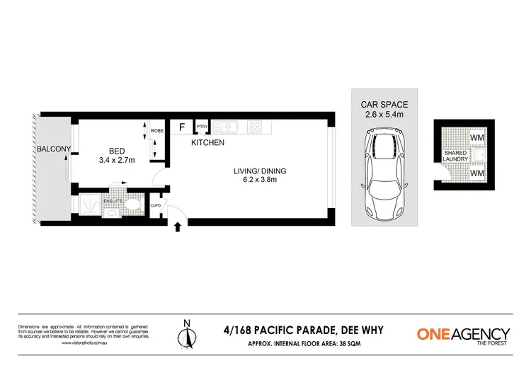 Floorplan of Homely apartment listing, 4/168 Pacific Pde, Dee Why NSW 2099