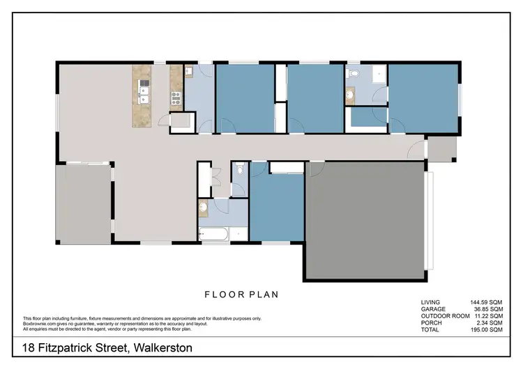 Floorplan of Homely house listing, 18 Fitzpatrick Street, Walkerston QLD 4751