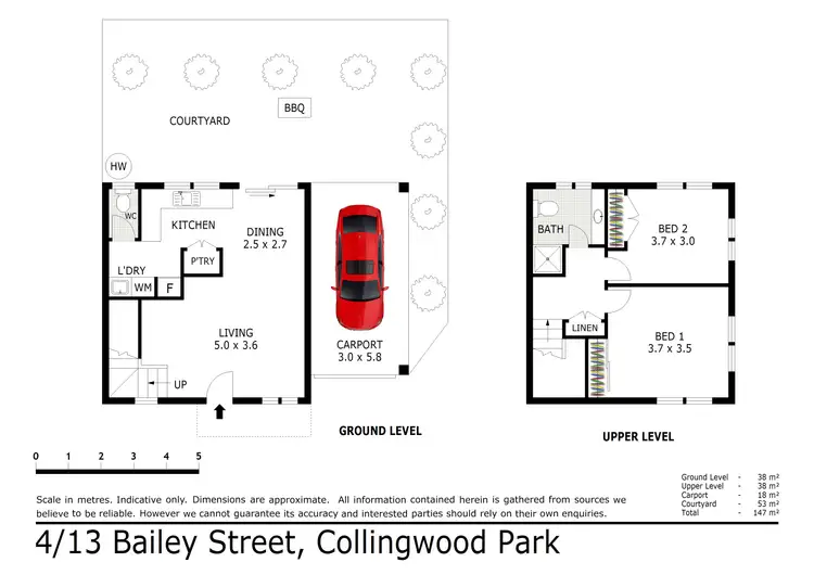 Floorplan of Homely townhouse listing, 4/13 Bailey Street, Collingwood Park QLD 4301