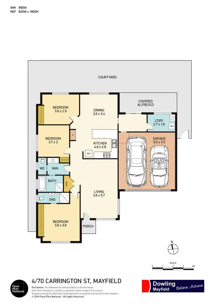 Floorplan of Homely villa listing, 4/70 Carrington Street, Mayfield NSW 2304