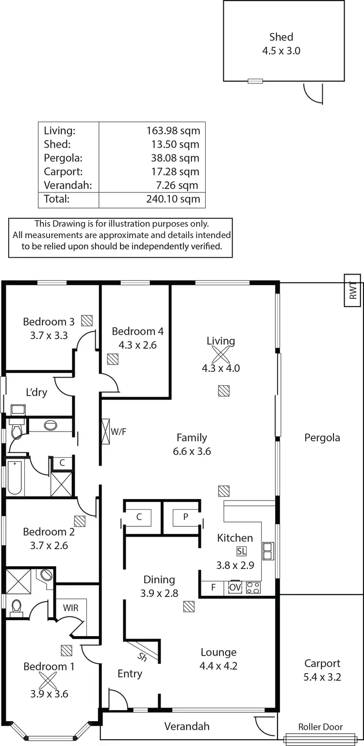 Floorplan of Homely house listing, 78 Concord Drive, Old Reynella SA 5161