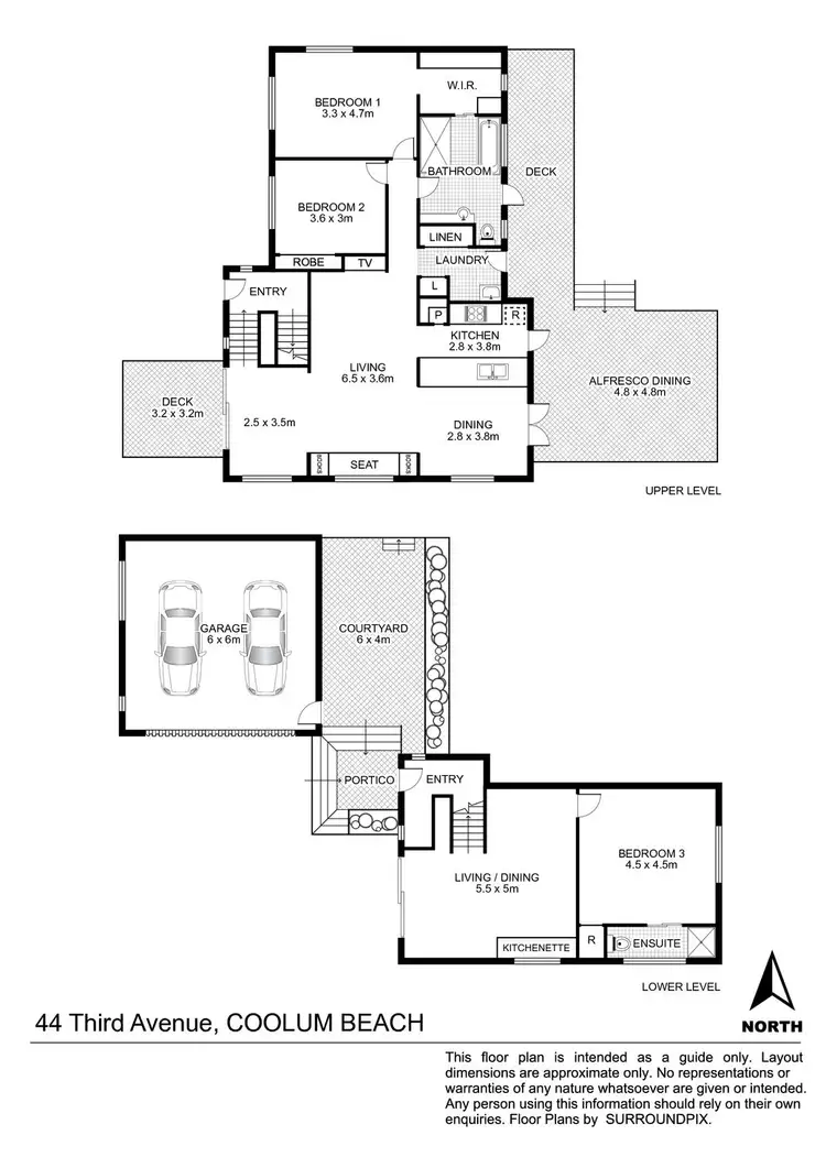 Floorplan of Homely house listing, 44 Third Avenue, Coolum Beach QLD 4573