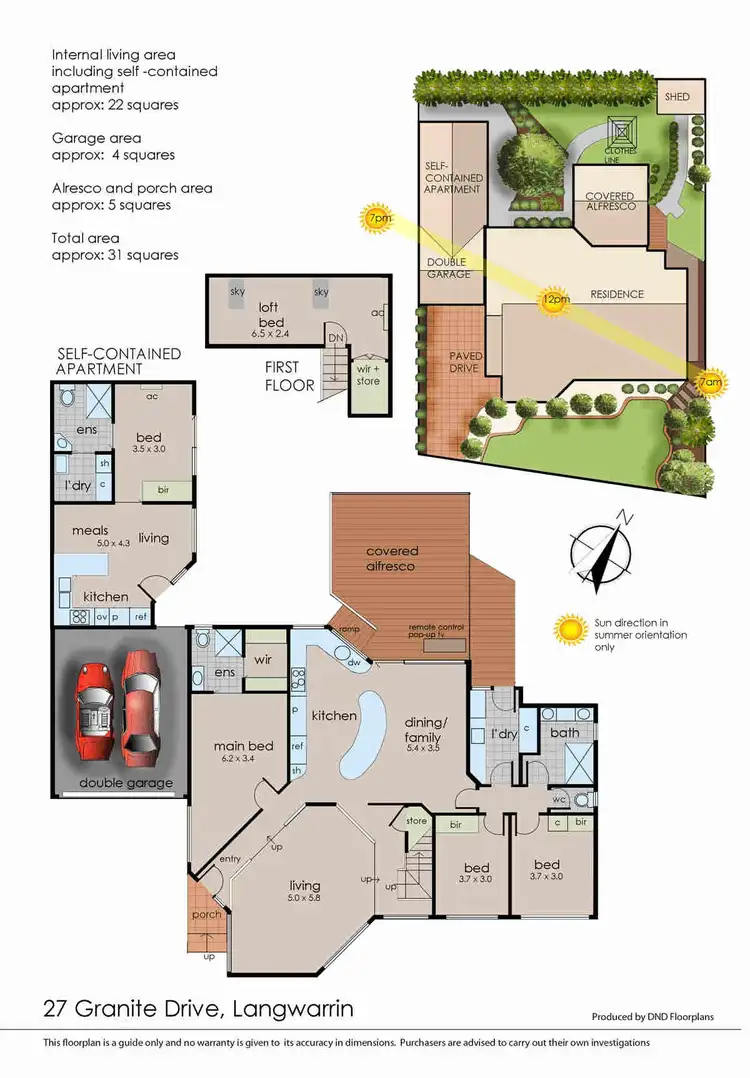 Floorplan of Homely house listing, 27 Granite Drive, Langwarrin VIC 3910