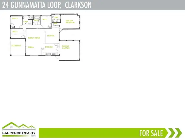 Floorplan of Homely house listing, 24 Gunnamatta Loop, Clarkson WA 6030