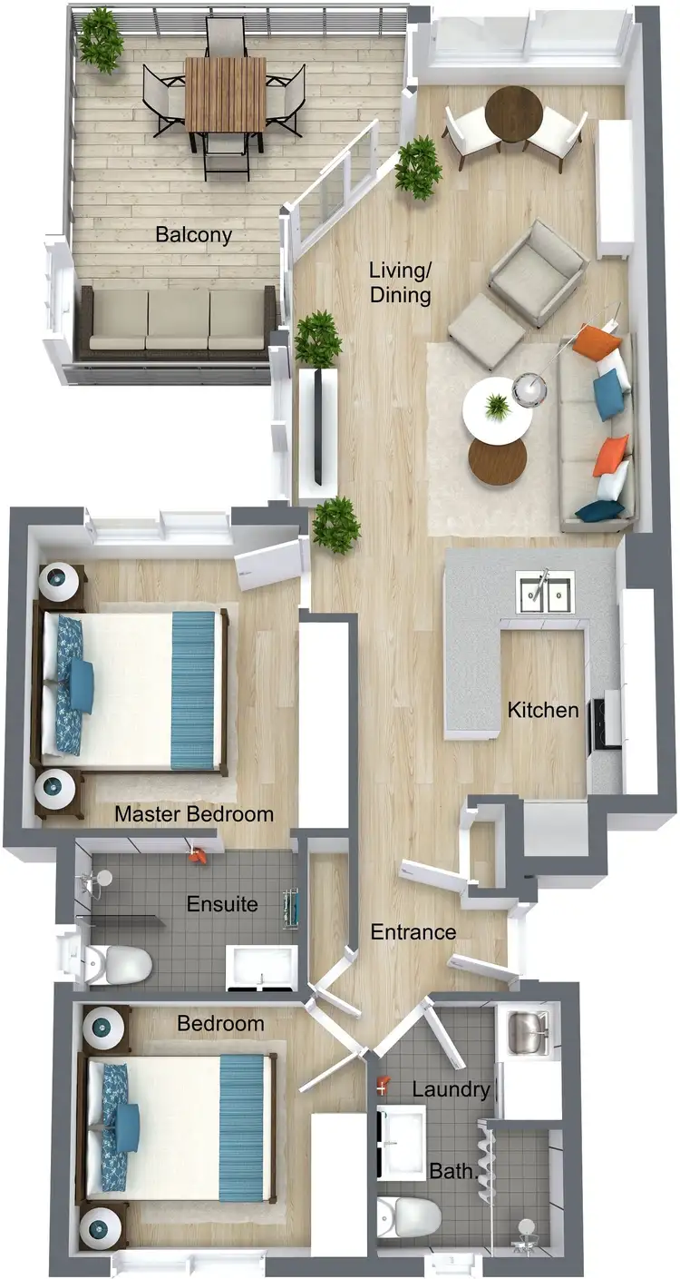 Floorplan of Homely apartment listing, 5/57 Vasey Esplanade, Trinity Beach QLD 4879