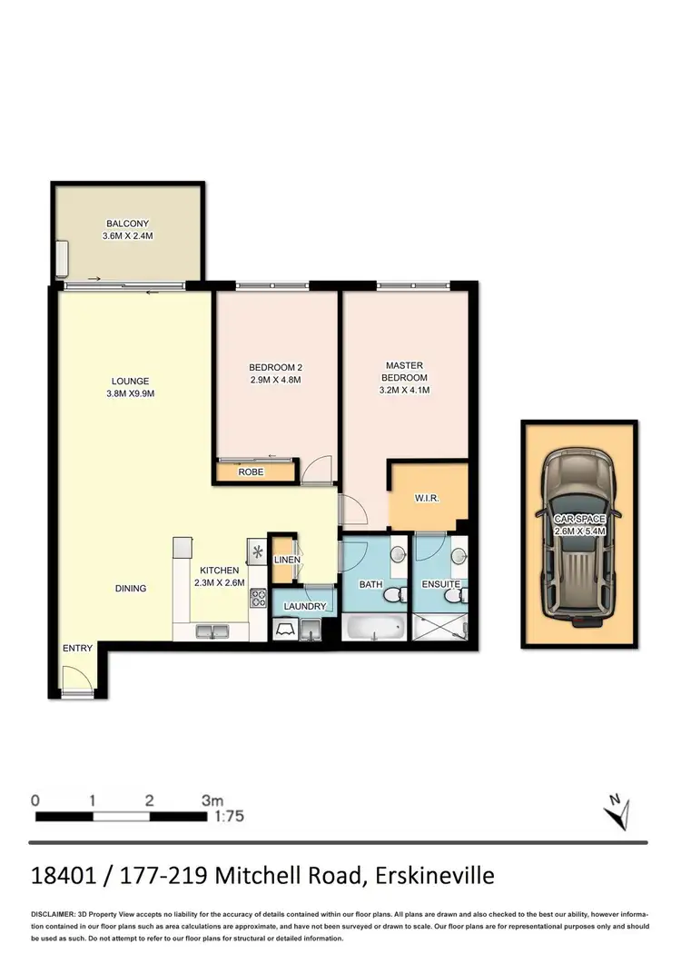 Floorplan of Homely apartment listing, 18401/177-219 Mitchell Road, Erskineville NSW 2043