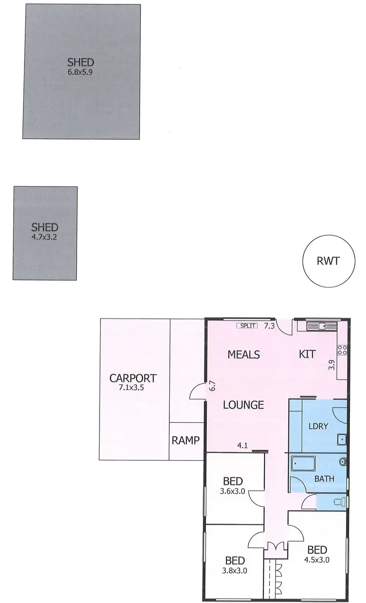 Floorplan of Homely house listing, 50 Eleanor Terrace, Murray Bridge SA 5253