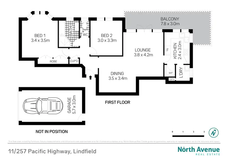 Floorplan of Homely apartment listing, 11/257 Pacific Highway, Lindfield NSW 2070