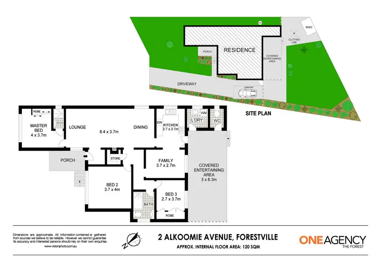 Floorplan of Homely house listing, 2 Alkoomie Avenue, Forestville NSW 2087