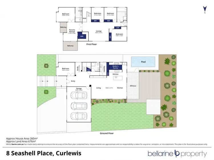 Floorplan of Homely house listing, 8 Seashell Place, Curlewis VIC 3222