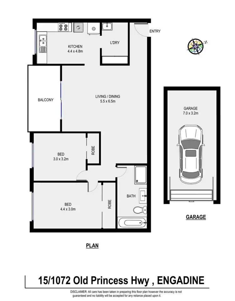 Floorplan of Homely apartment listing, 15/1072 Old Princes Highway, Engadine NSW 2233
