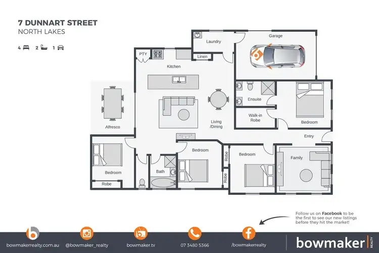 Floorplan of Homely house listing, 7 Dunnart Street, North Lakes QLD 4509