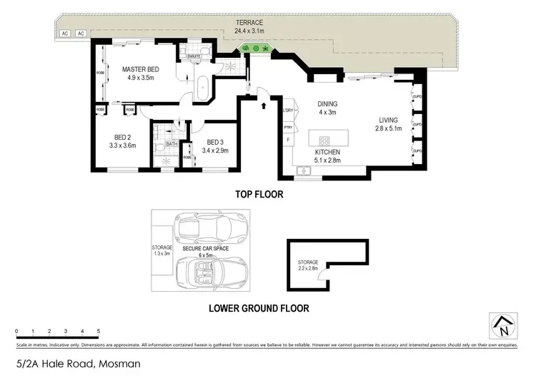 Floorplan of Homely apartment listing, 5/2A Hale Road, Mosman NSW 2088