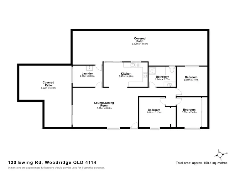 Floorplan of Homely house listing, 130 Ewing Road, Woodridge QLD 4114