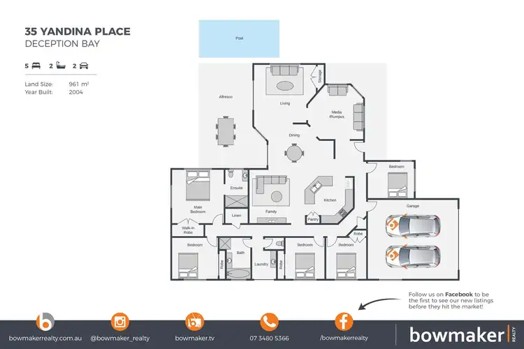 Floorplan of Homely house listing, 35 Yandina Place, Deception Bay QLD 4508