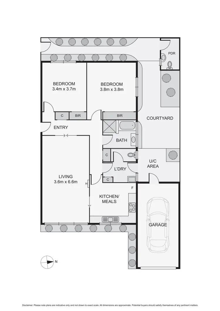 Floorplan of Homely apartment listing, 4/24 Leslie Road, Essendon VIC 3040
