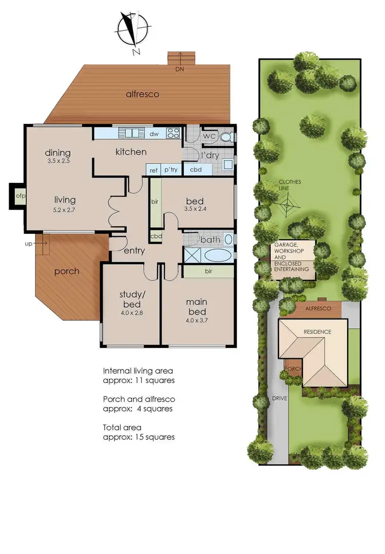Floorplan of Homely house listing, 40 East Road, Seaford VIC 3198