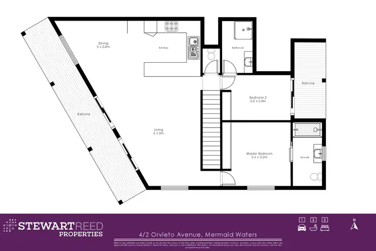 Floorplan of Homely unit listing, 4/2 Orvieto Avenue, Mermaid Waters QLD 4218