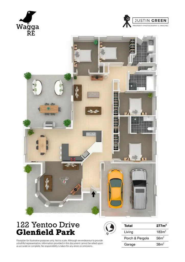 Floorplan of Homely house listing, 122 Yentoo Drive, Glenfield Park NSW 2650
