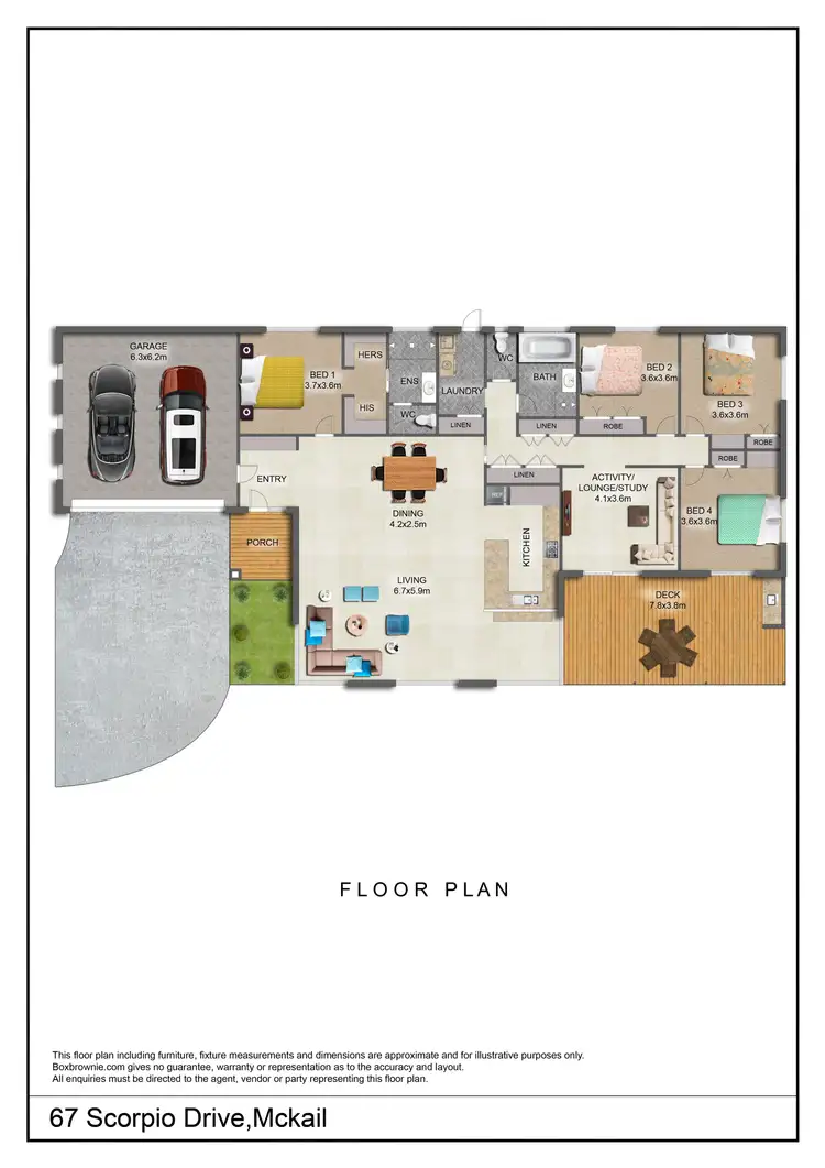 Floorplan of Homely house listing, 67 Scorpio Drive, Mckail WA 6330