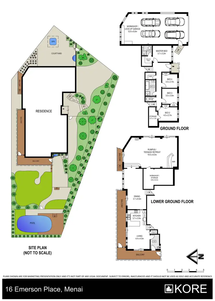 Floorplan of Homely house listing, 16 Emerson Place, Menai NSW 2234