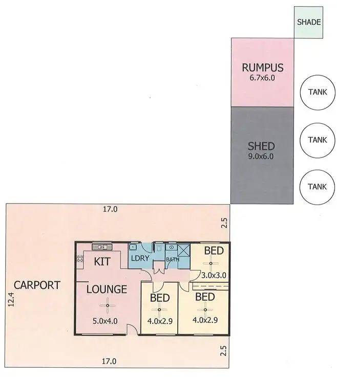 Floorplan of Homely house listing, 40 Thule Drive, Murray Bridge SA 5253