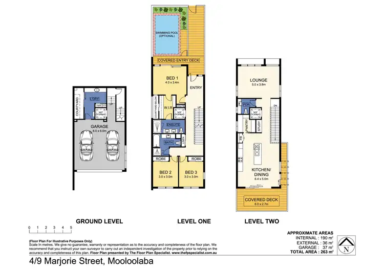 Floorplan of Homely semi-detached listing, 1/9 Marjorie Street, Mooloolaba QLD 4557