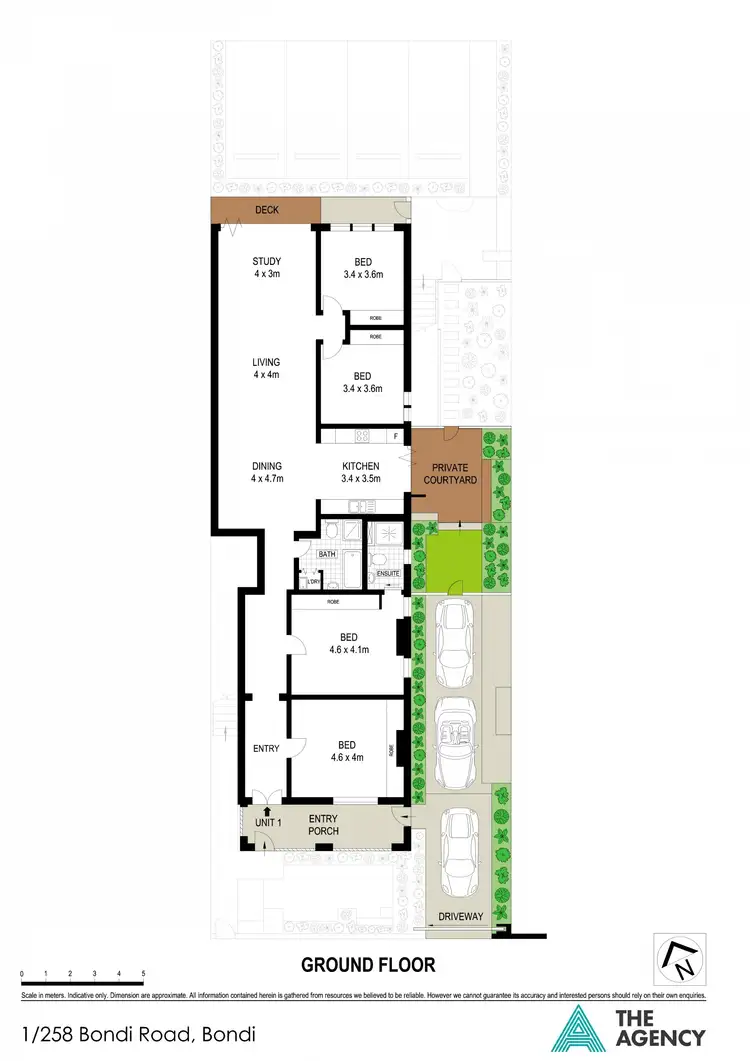 Floorplan of Homely apartment listing, 1/258 Bondi Road, Bondi NSW 2026