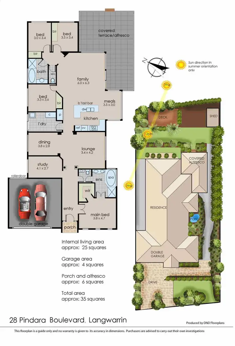 Floorplan of Homely house listing, 28 Pindara Boulevard, Langwarrin VIC 3910