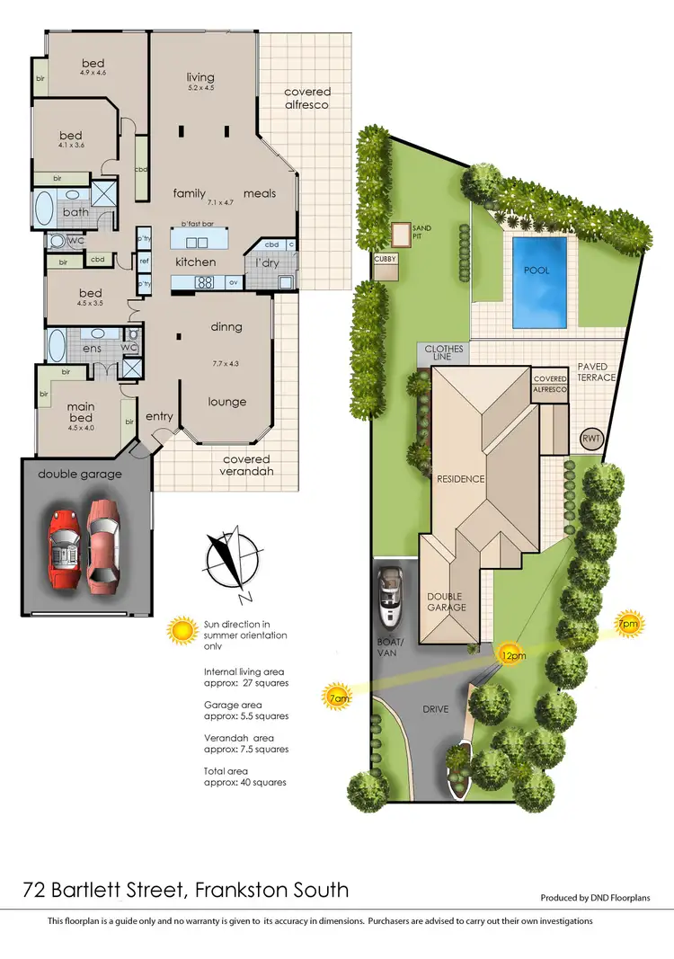 Floorplan of Homely house listing, 72 Bartlett Street, Frankston South VIC 3199