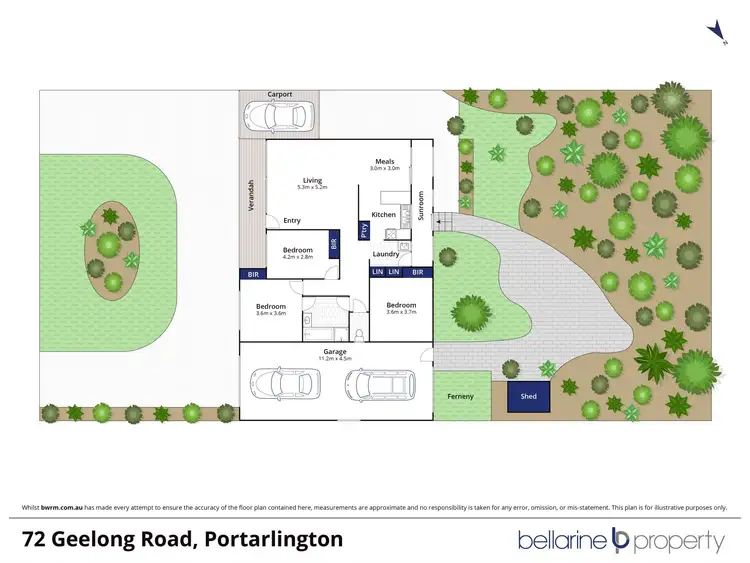 Floorplan of Homely house listing, 72 Geelong Road, Portarlington VIC 3223