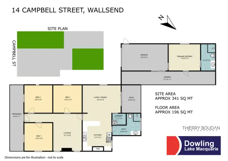 Floorplan of Homely house listing, 14 Campbell Street, Wallsend NSW 2287