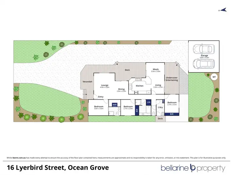 Floorplan of Homely house listing, 16 Lyrebird Street, Ocean Grove VIC 3226