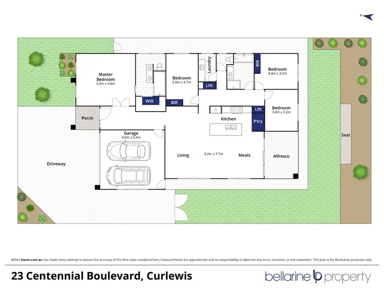 Floorplan of Homely house listing, 23 Centennial Boulevard, Curlewis VIC 3222