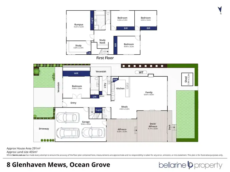Floorplan of Homely house listing, 8 Glenhaven Mews, Ocean Grove VIC 3226