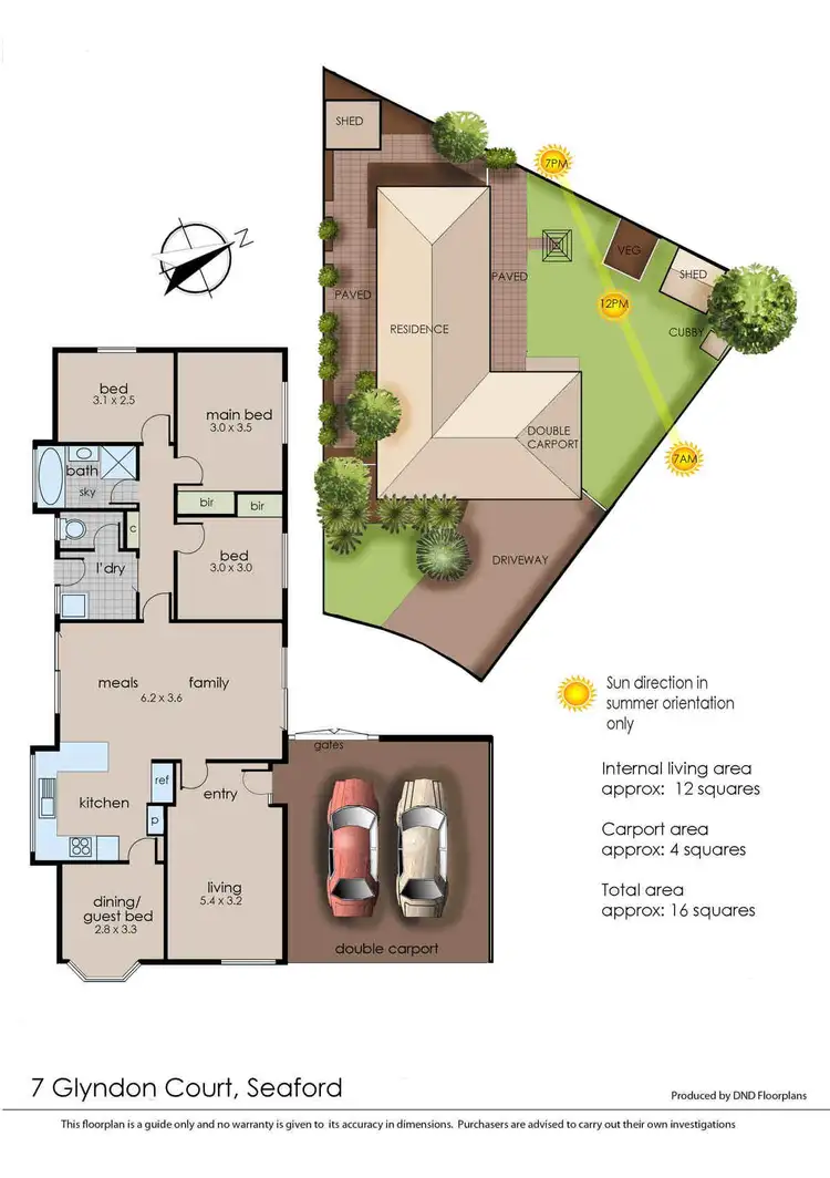 Floorplan of Homely house listing, 7 Glyndon Court, Seaford VIC 3198