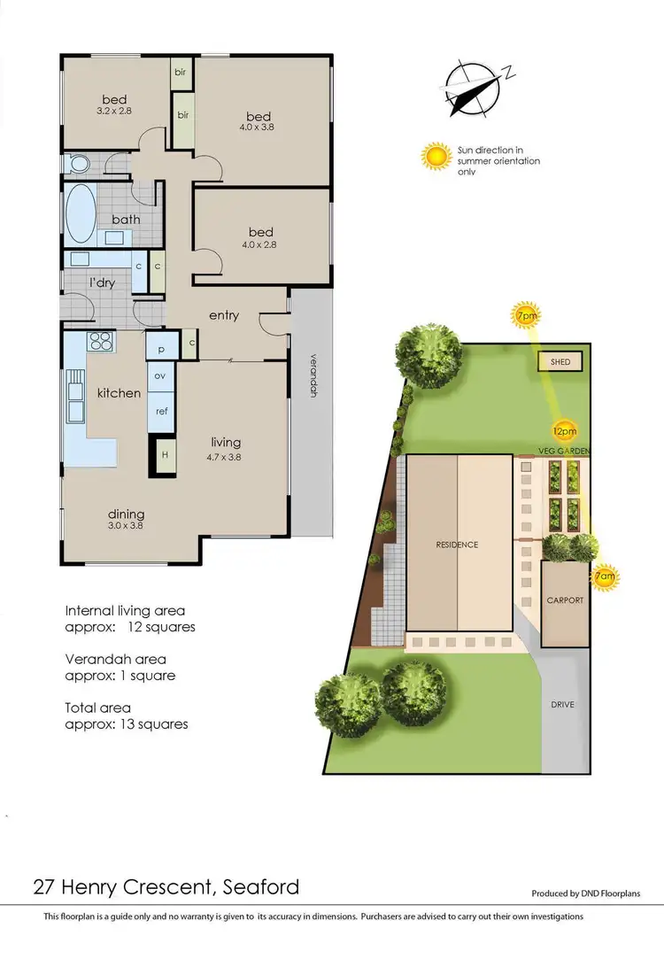 Floorplan of Homely house listing, 27 Henry Crescent, Seaford VIC 3198