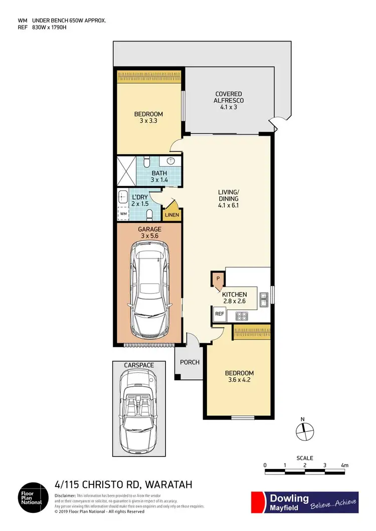 Floorplan of Homely villa listing, 4/115 Christo Road, Waratah NSW 2298