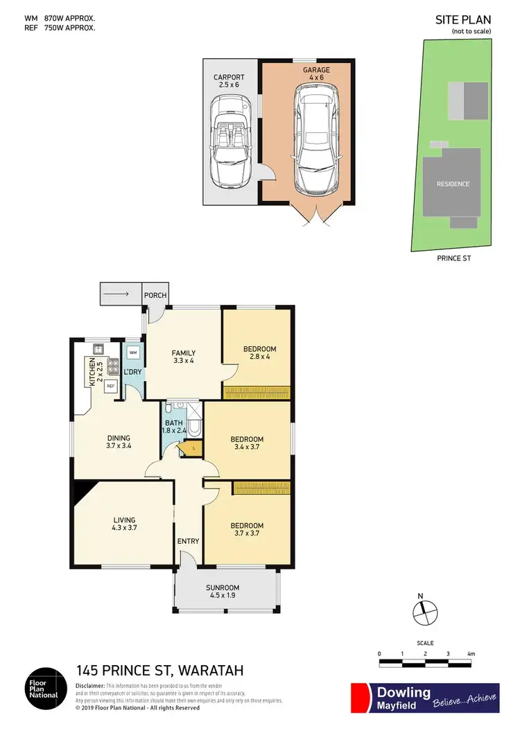 Floorplan of Homely house listing, 145 Prince Street, Waratah NSW 2298