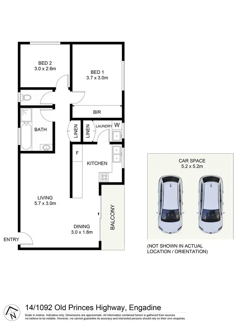 Floorplan of Homely apartment listing, 14/1092-1096 Old Princes Highway, Engadine NSW 2233