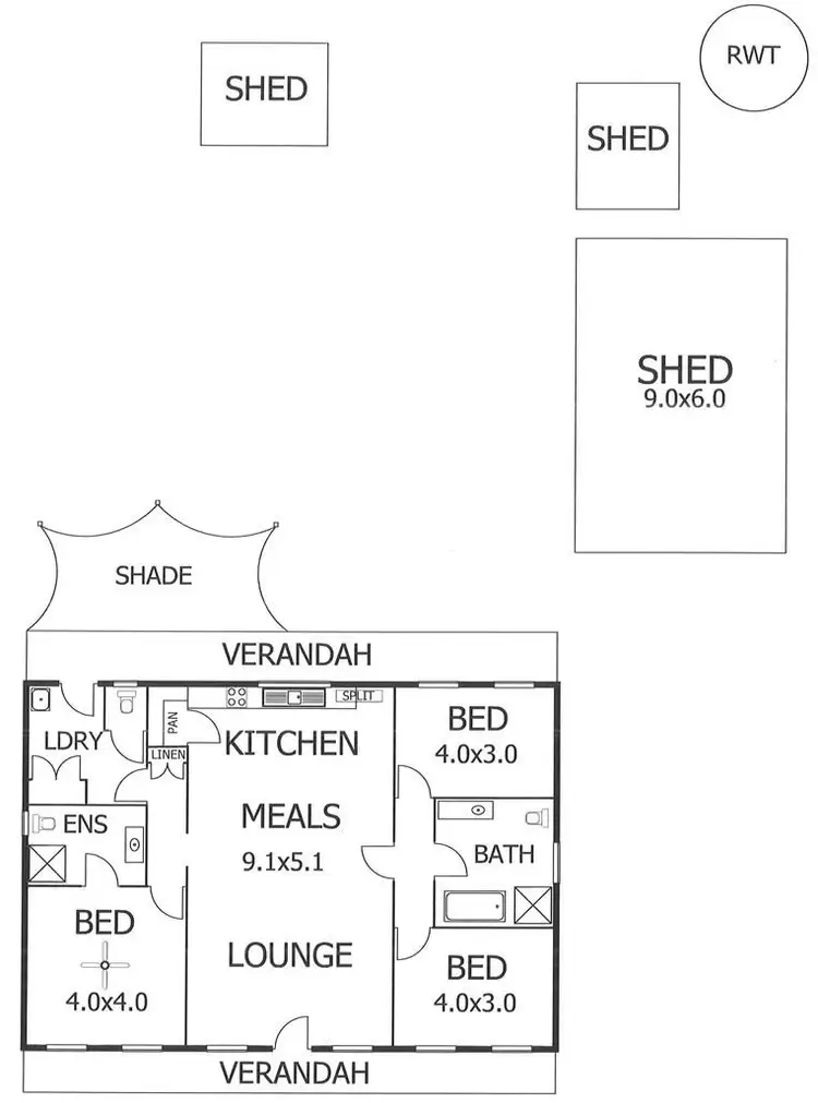 Floorplan of Homely house listing, 3 Drew Street, Murray Bridge SA 5253