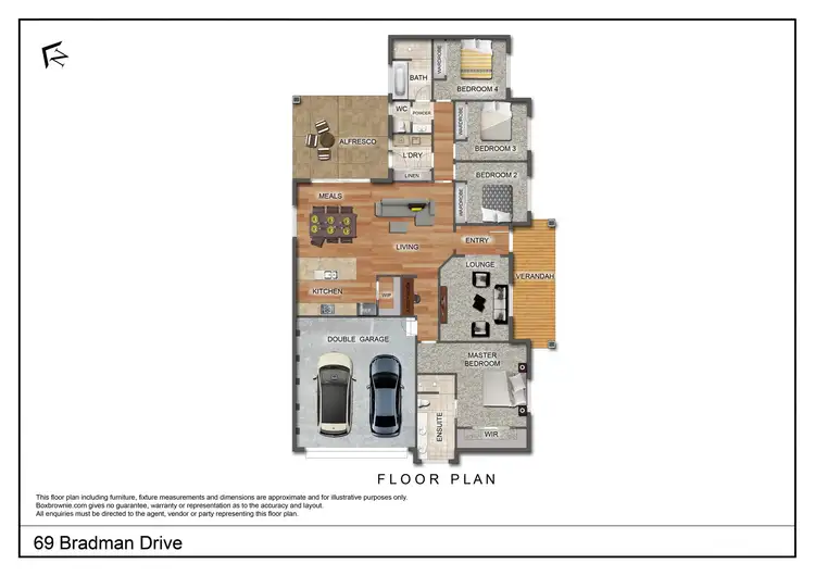 Floorplan of Homely house listing, 69 Bradman Drive, Boorooma NSW 2650