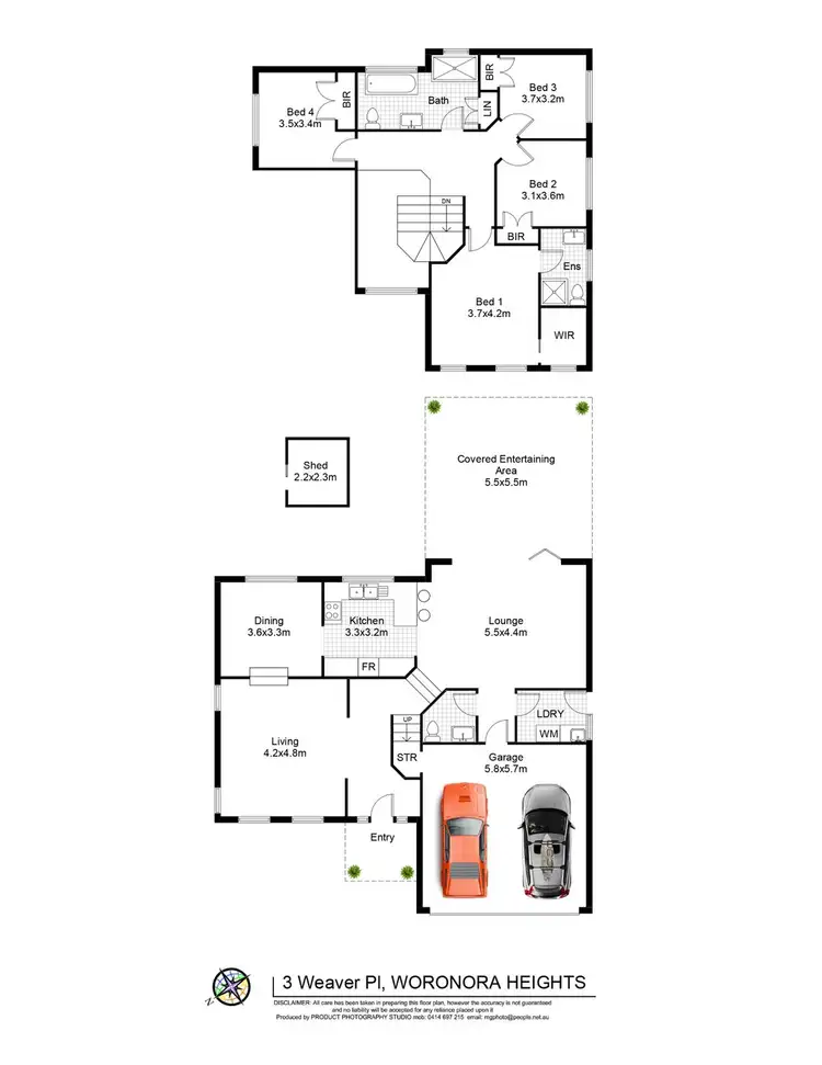 Floorplan of Homely house listing, 3 Weaver Place, Woronora Heights NSW 2233