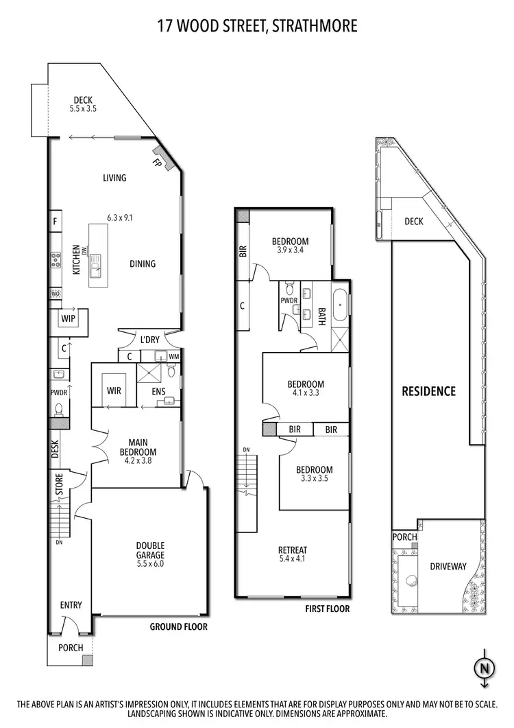 Floorplan of Homely house listing, 17 Wood Street, Strathmore VIC 3041
