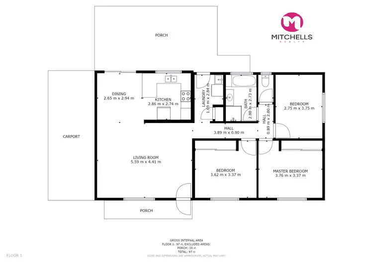 Floorplan of Homely house listing, 23 Oregan Drive, Craignish QLD 4655