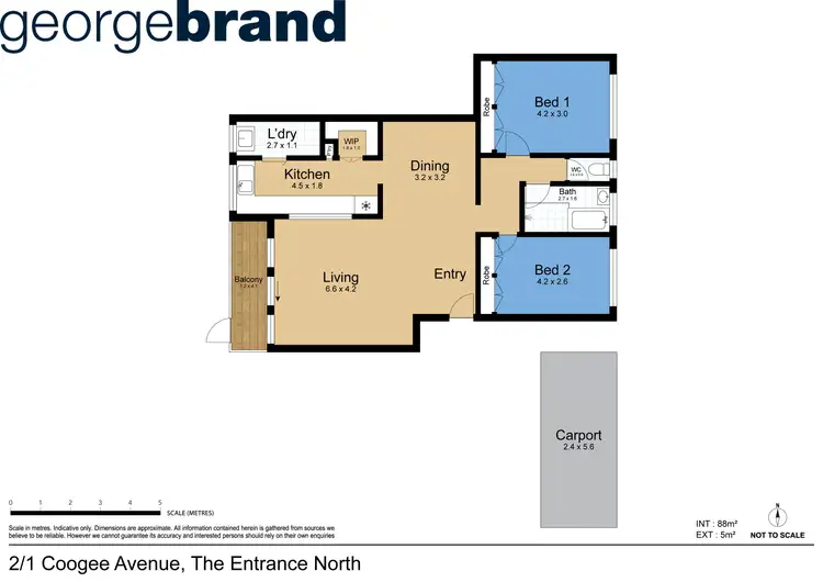 Floorplan of Homely apartment listing, 2/1 Coogee Avenue, The Entrance North NSW 2261