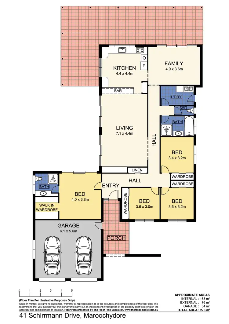 Floorplan of Homely house listing, 41 Schirrmann Drive, Maroochydore QLD 4558