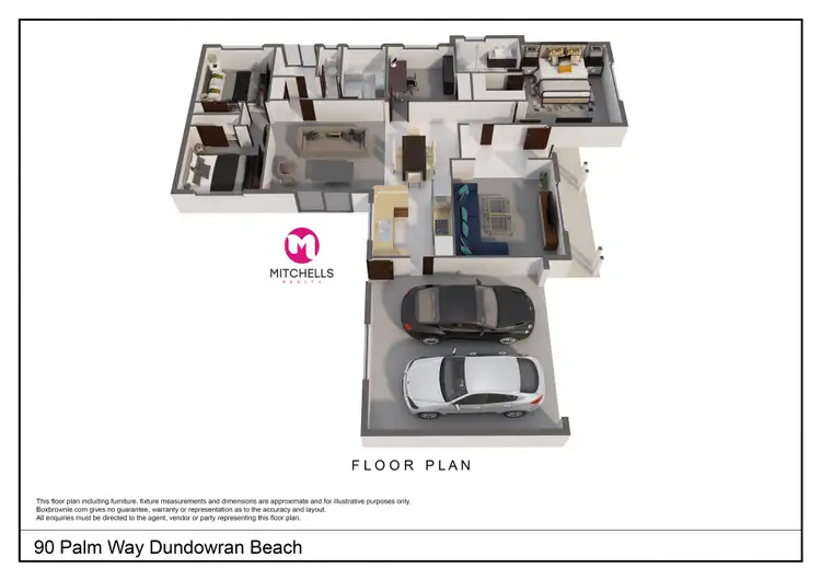Floorplan of Homely house listing, 90 Palm Way, Dundowran Beach QLD 4655